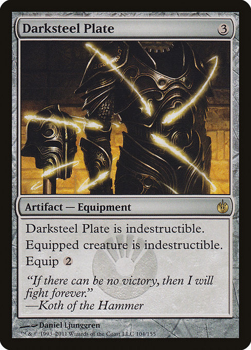 Darksteel Plate (104) - Mirrodin Besieged - Game On