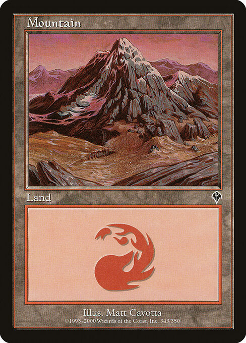 Mountain (343) (Foil) - Invasion - Game On