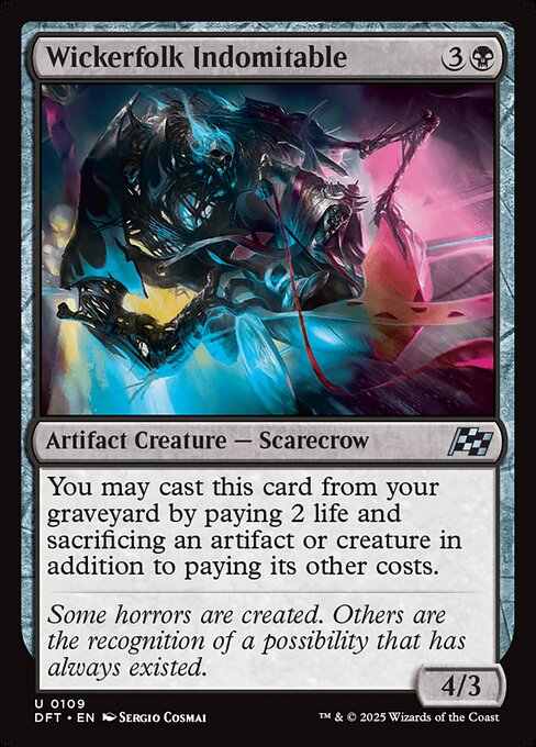 Wickerfolk Indomitable (109) (Foil) - Aetherdrift - Game On