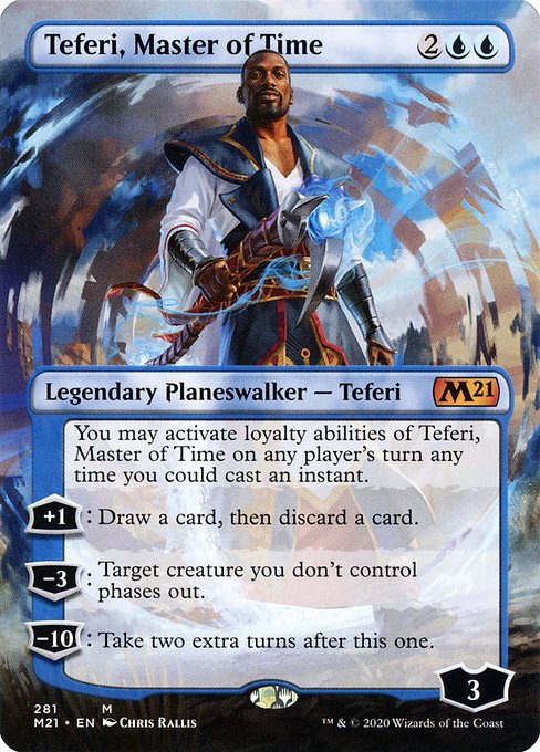 Teferi, Master of Time (281) - BORDERLESS - FULL ART - Core Set 2021 - Game On