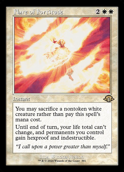 Flare of Fortitude (391) (Foil) - Modern Horizons 3 - Game On