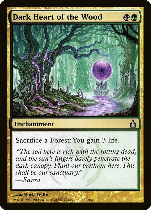 Dark Heart of the Wood (200) (Foil) - Ravnica: City of Guilds - Game On