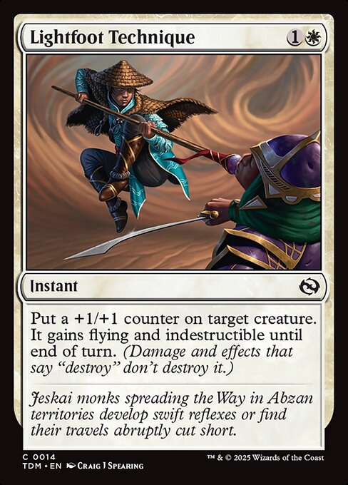 Lightfoot Technique (14) (Foil) - Tarkir: Dragonstorm - Game On