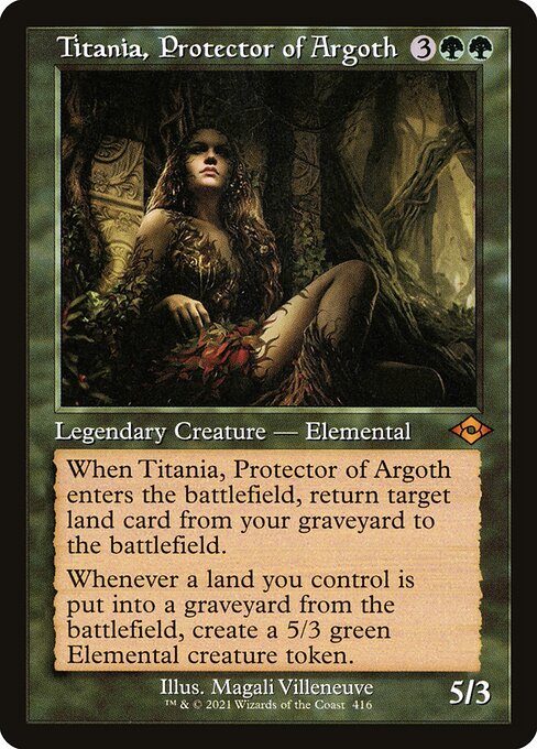 Titania, Protector of Argoth (416) (Foil) - Modern Horizons 2 - Game On