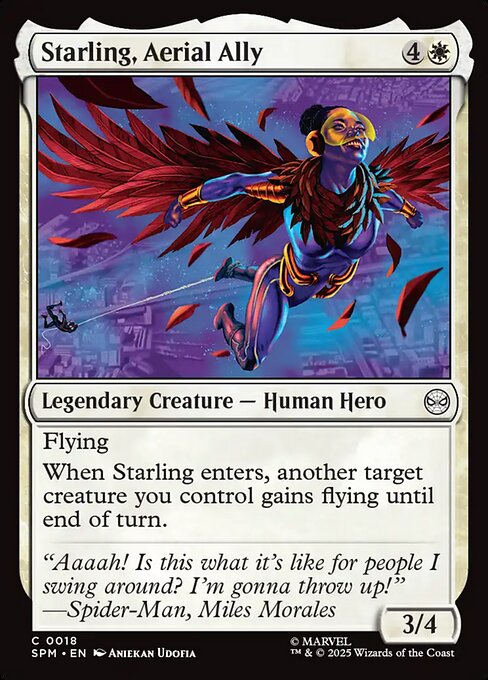 Starling, Aerial Ally (18) (Foil) - Marvel's Spider-Man - Game On