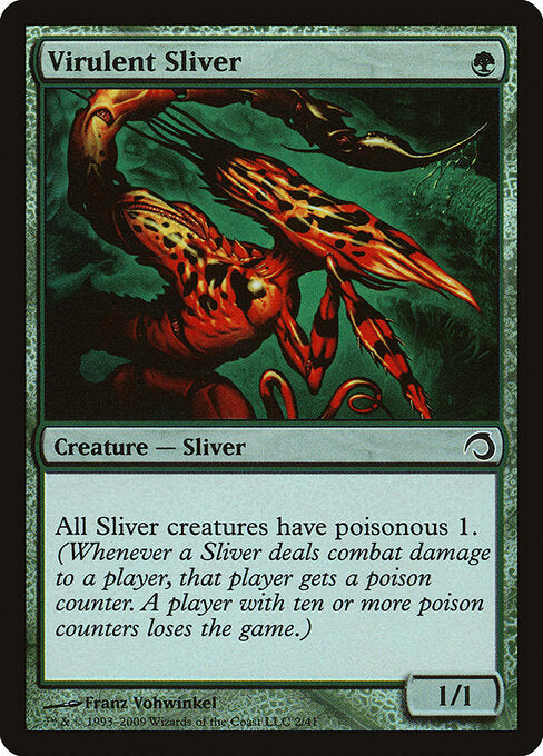 Virulent Sliver (2) (Foil) - Premium Deck Series: Slivers - Game On