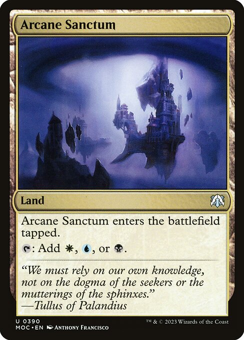 Arcane Sanctum (390) - March of the Machine Commander - Game On
