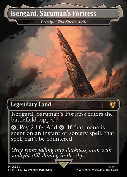 Boseiju, Who Shelters All (359) - BORDERLESS - FULL ART (Foil) - Tales of Middle-earth Commander - Game On