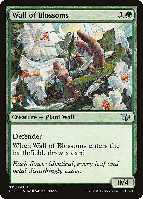 Wall of Blossoms (211) - Commander 2015 - Game On
