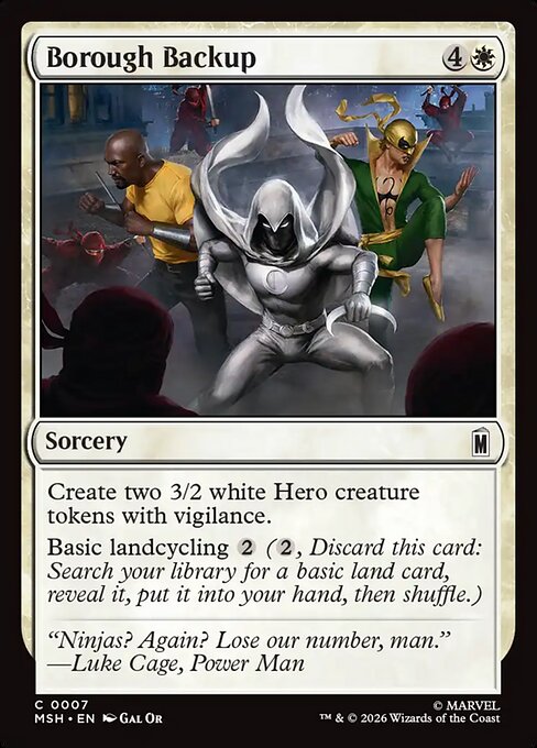 Borough Backup (7) - Marvel Super Heroes - Game On