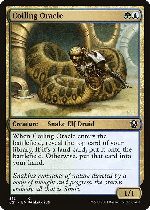 Coiling Oracle (212) - Commander 2021 - Game On