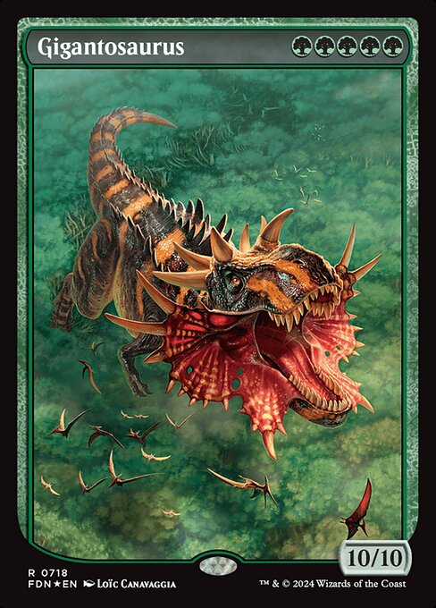 Gigantosaurus (718) - FULL ART (Foil) - Foundations - Game On
