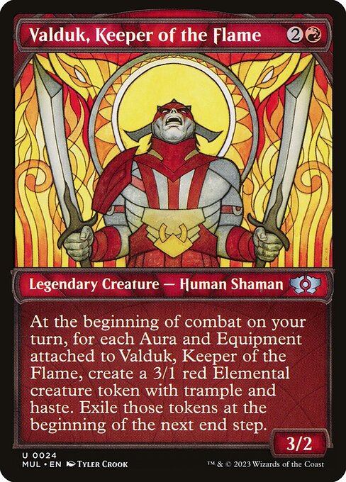 Valduk, Keeper of the Flame (24) - SHOWCASE (Foil) - Multiverse Legends - Game On