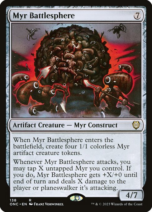 Myr Battlesphere (138) - Phyrexia: All Will Be One Commander - Game On