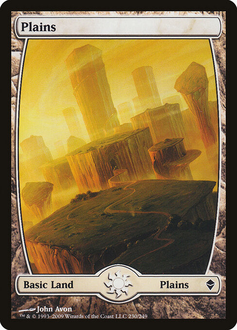 Plains (230) - FULL ART (Foil) - Zendikar - Game On