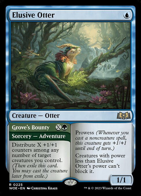 Elusive Otter // Grove's Bounty (225) - Wilds of Eldraine - Game On
