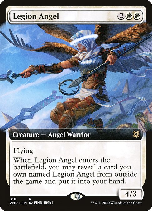 Legion Angel (318) - EXTENDED ART - Zendikar Rising - Game On