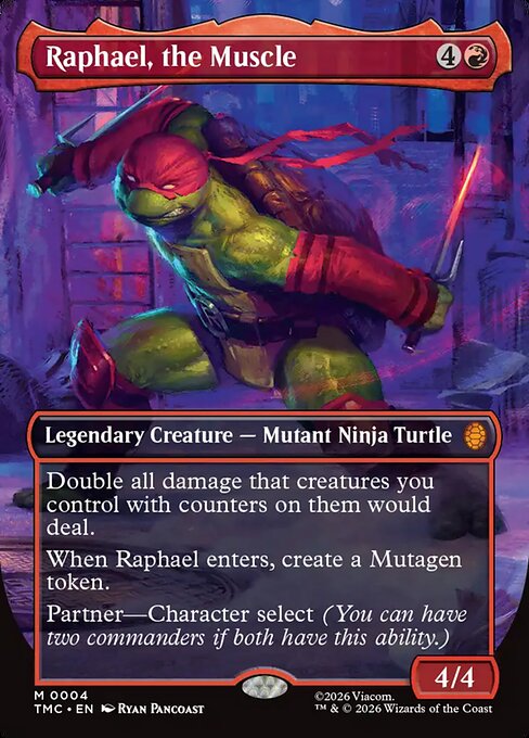 Raphael, the Muscle (4) - BORDERLESS - FULL ART - Teenage Mutant Ninja Turtles Eternal - Game On