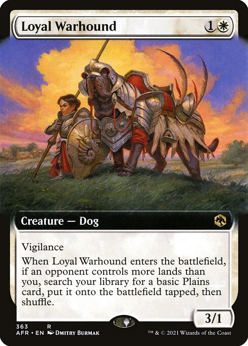 Loyal Warhound (363) - EXTENDED ART - Adventures in the Forgotten Realms - Game On