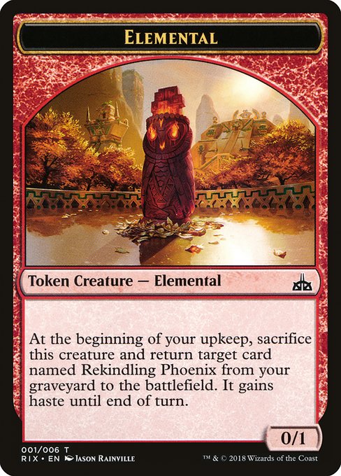 Elemental (1) - Rivals of Ixalan Tokens - Game On