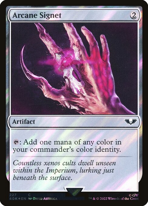 Arcane Signet (227★) (Foil) - Warhammer 40,000 Commander - Game On