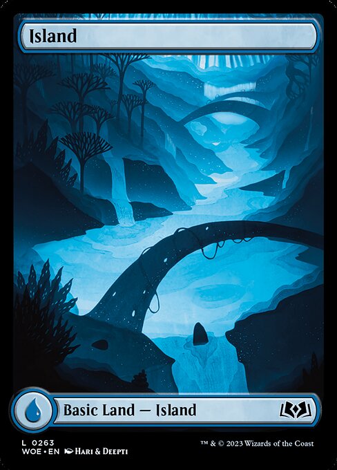 Island (263) - FULL ART (Foil) - Wilds of Eldraine - Game On