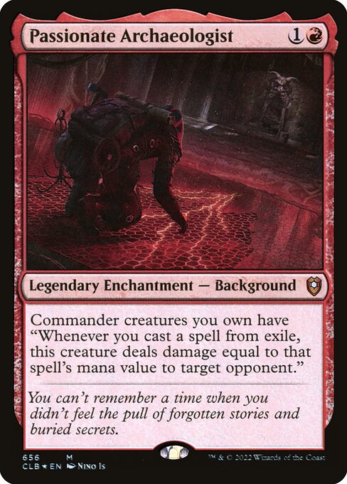 Passionate Archaeologist (656) (Foil) - Commander Legends: Battle for Baldur's Gate - Game On