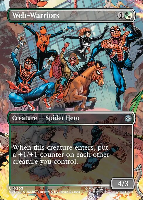 Web-Warriors (203) - BORDERLESS - FULL ART - Marvel's Spider-Man - Game On