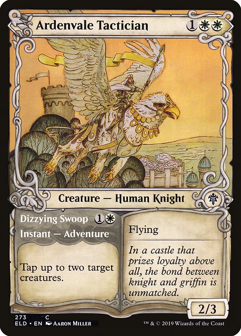 Ardenvale Tactician // Dizzying Swoop (273) - SHOWCASE - Throne of Eldraine - Game On