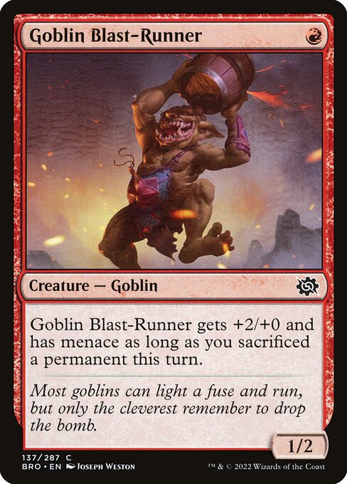 Goblin Blast-Runner (137) (Foil) - The Brothers' War - Game On