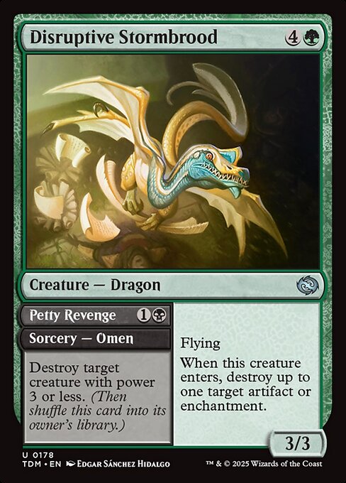 Disruptive Stormbrood // Petty Revenge (178) - Tarkir: Dragonstorm - Game On
