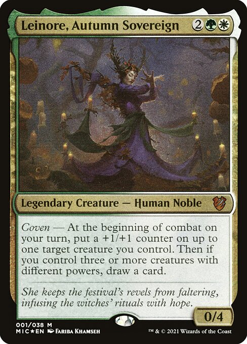 Leinore, Autumn Sovereign (1) (Foil) - Midnight Hunt Commander - Game On
