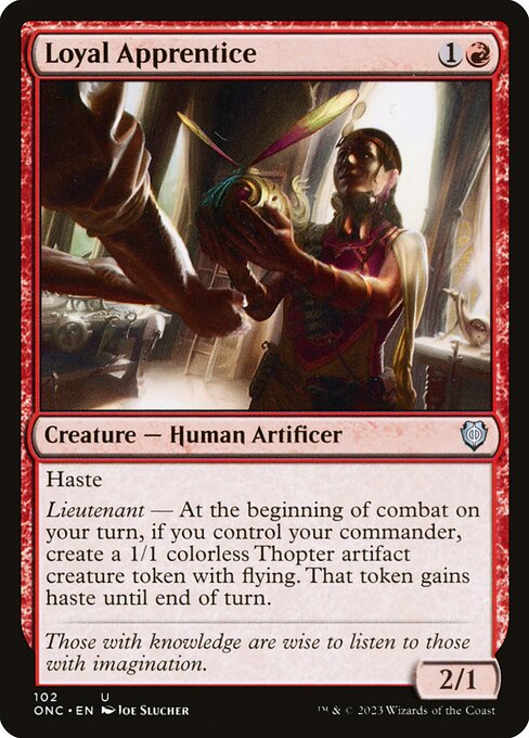Loyal Apprentice (102) - Phyrexia: All Will Be One Commander - Game On