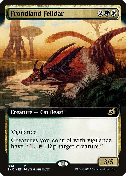 Frondland Felidar (334) - EXTENDED ART - Ikoria: Lair of Behemoths - Game On
