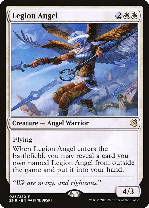 Legion Angel (23) (Foil) - Zendikar Rising - Game On