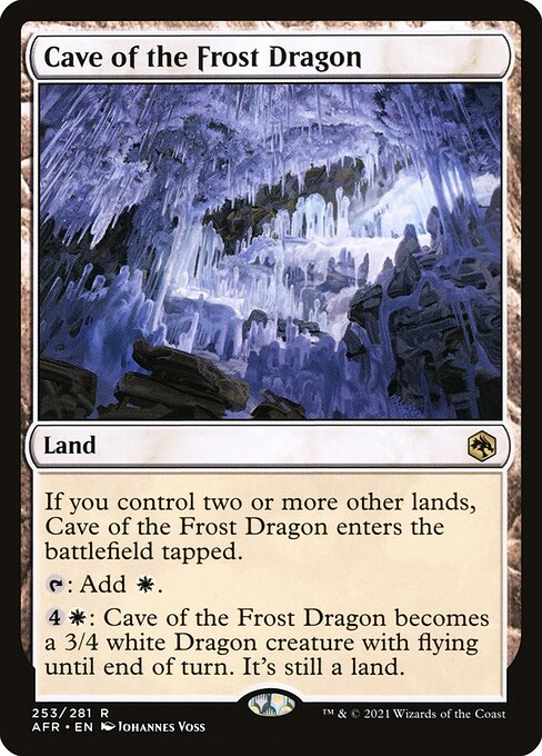 Cave of the Frost Dragon (253) (Foil) - Adventures in the Forgotten Realms - Game On