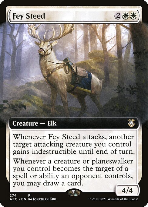 Fey Steed (274) - EXTENDED ART - Forgotten Realms Commander - Game On