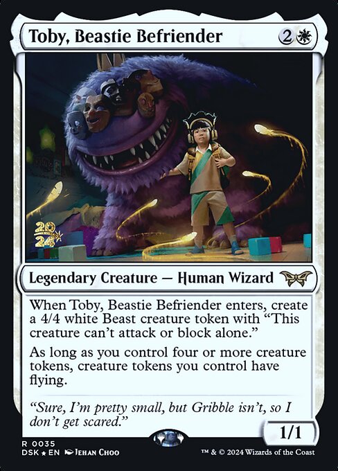 Toby, Beastie Befriender (35s) (Foil) - Duskmourn: House of Horror Promos - Game On