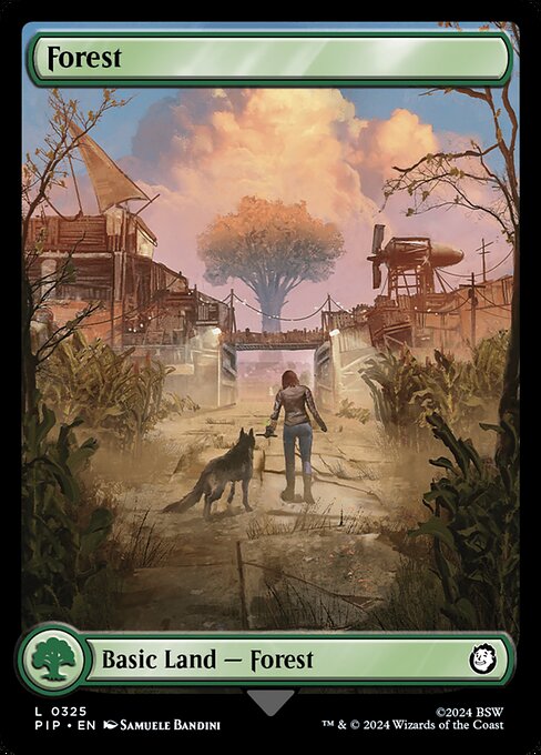 Forest (325) - FULL ART - Fallout - Game On