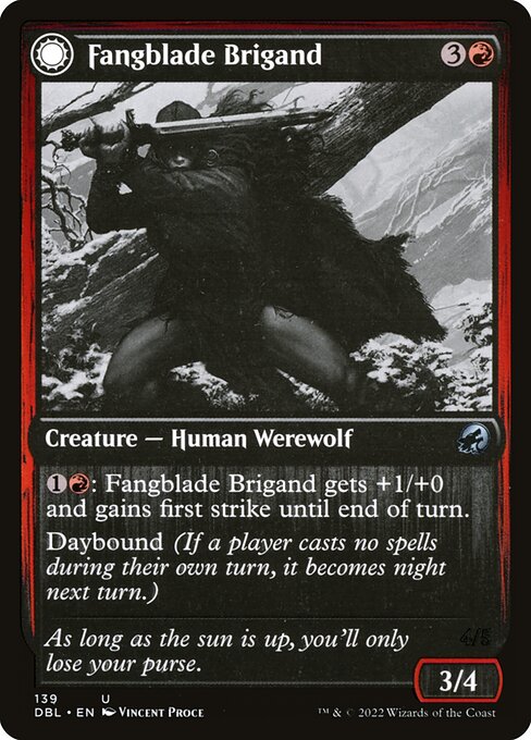 Fangblade Brigand // Fangblade Eviscerator (139) - Innistrad: Double Feature - Game On
