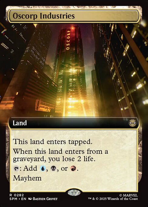 Oscorp Industries (282) - EXTENDED ART (Foil) - Marvel's Spider-Man - Game On