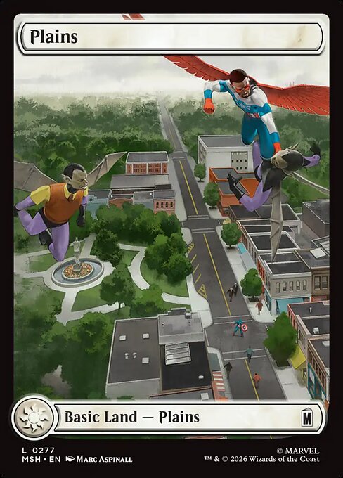 Plains (277) - FULL ART - Marvel Super Heroes - Game On