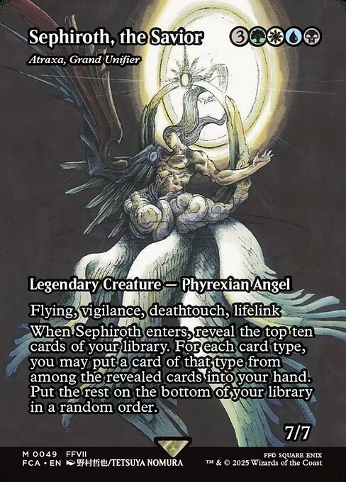 Atraxa, Grand Unifier (49) - BORDERLESS - FULL ART (Foil) - Final Fantasy: Through the Ages - Game On