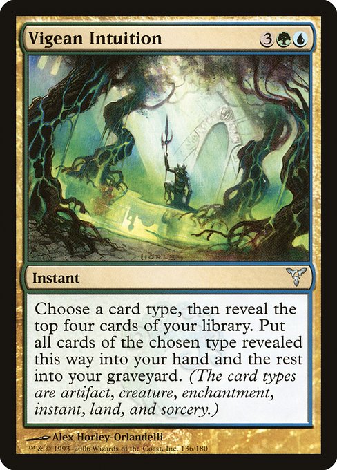 Vigean Intuition (136) (Foil) - Dissension - Game On