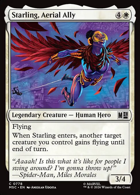 Starling, Aerial Ally (778) - Marvel Super Heroes Commander - Game On