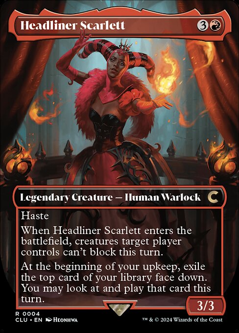 Headliner Scarlett (4) - BORDERLESS - FULL ART - Ravnica: Clue Edition - Game On