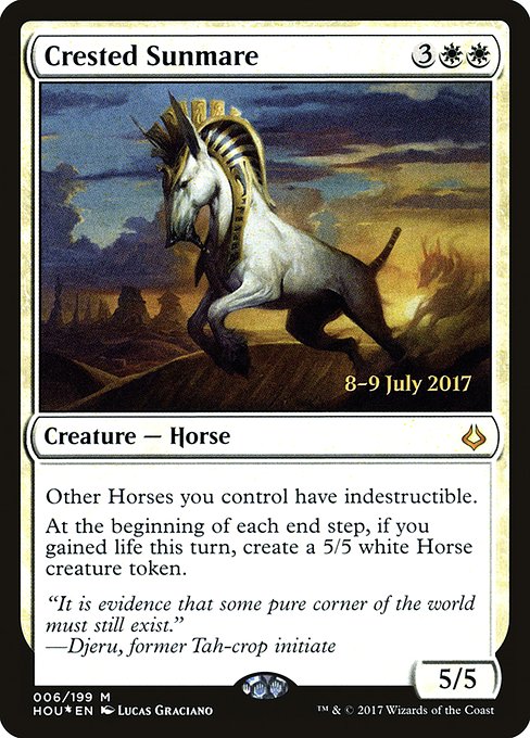 Crested Sunmare (6s) (Foil) - Hour of Devastation Promos - Game On