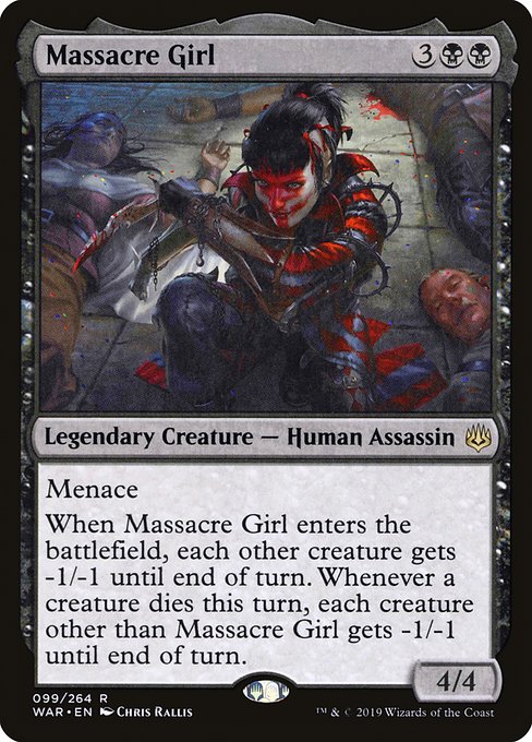 Massacre Girl (99) (Foil) - War of the Spark - Game On