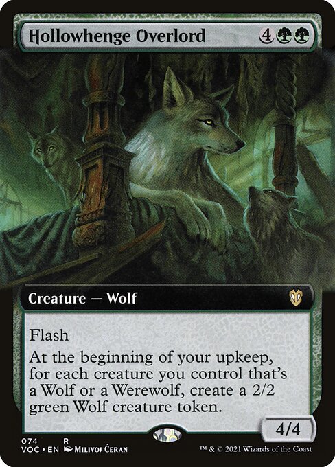 Hollowhenge Overlord (74) - EXTENDED ART - Crimson Vow Commander - Game On