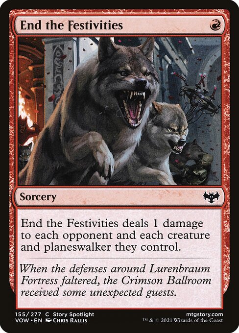 End the Festivities (155) (Foil) - Innistrad: Crimson Vow - Game On